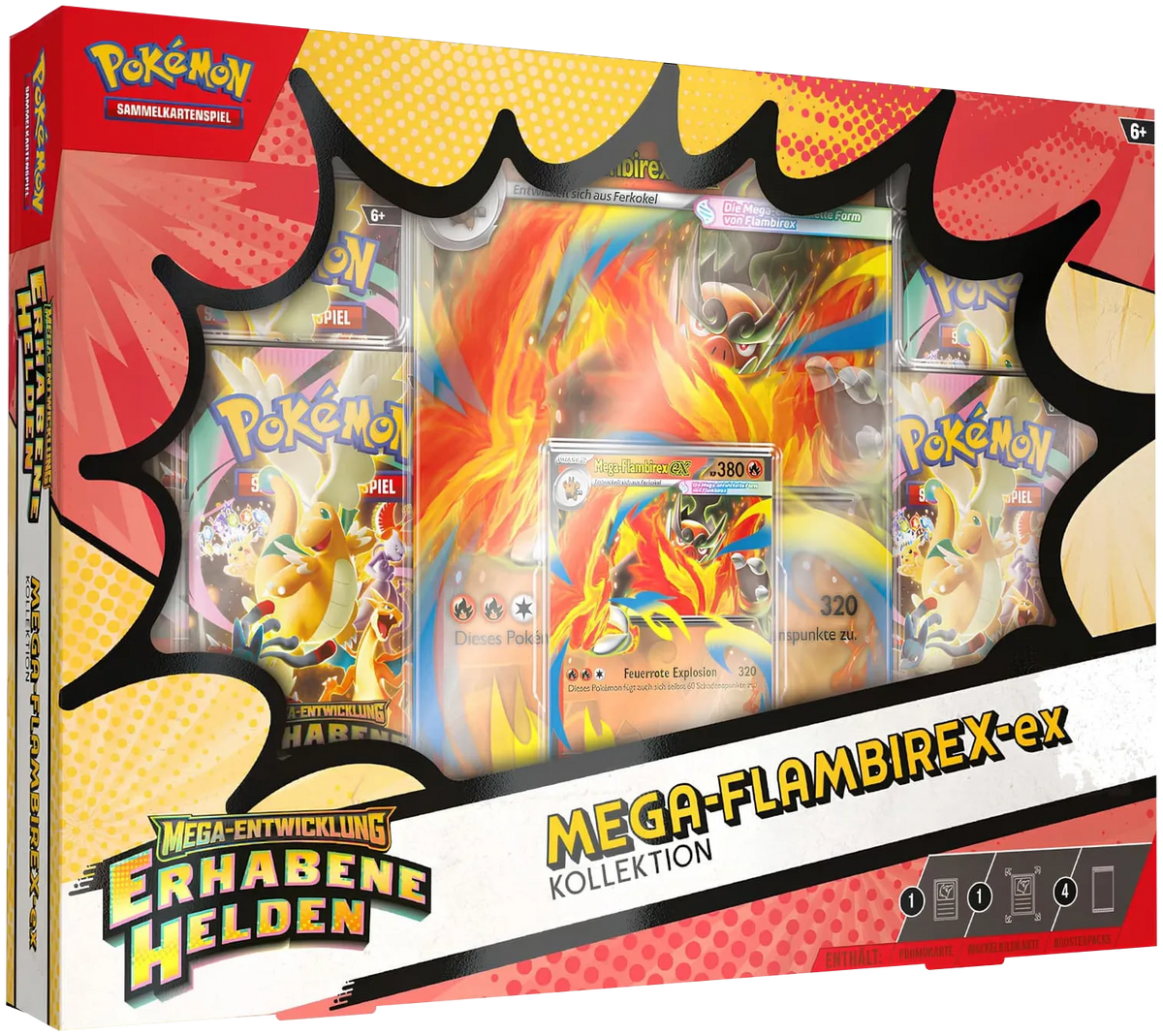 Pokémon - Mega-Entwicklung: Erhabene Helden Flambirex Kollektion - deutsch