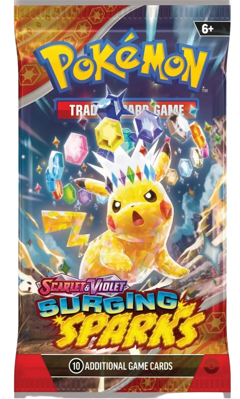 Pokémon TCG - Karmesin & Purpur – Stürmische Funken - Boosterpack - Englisch