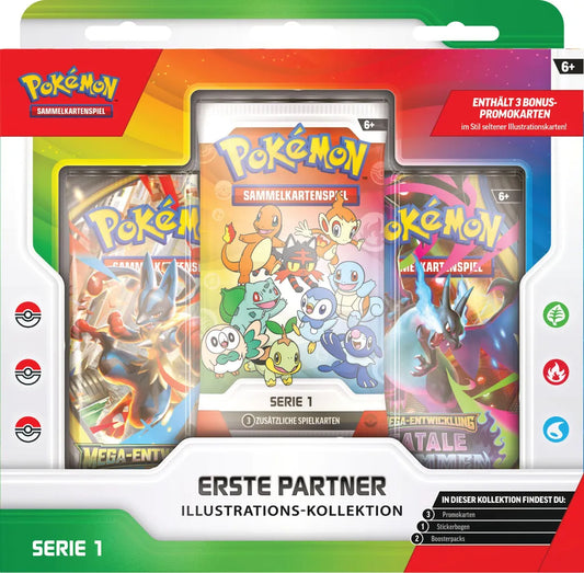 Pokémon Erste Partner Illustrations-Kollektion- Serie 1 - Deutsch