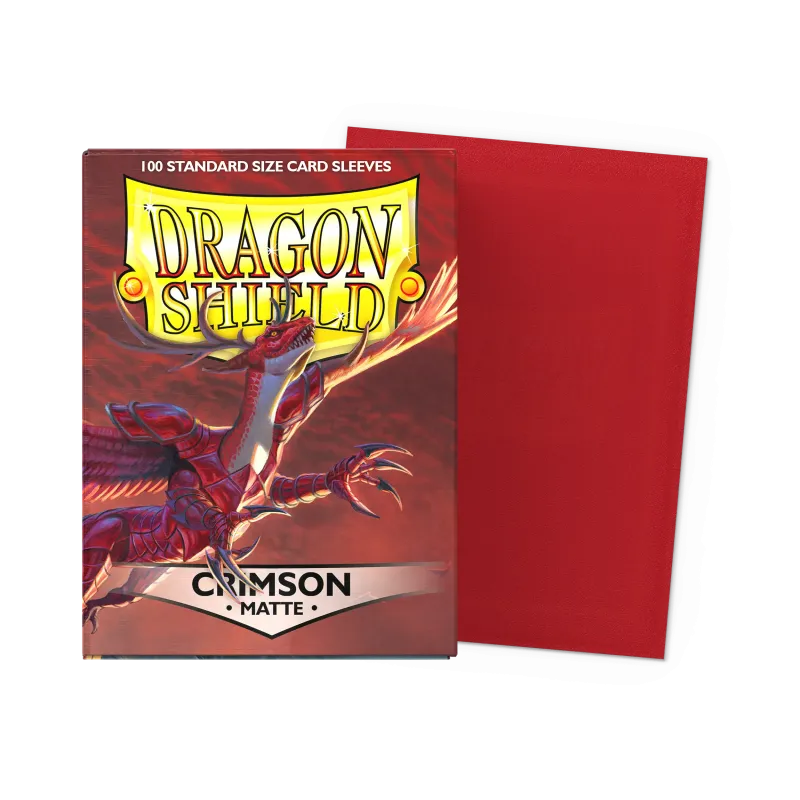 Dragon Shield: Crimson Red - Matte Sleeves - Standard Size