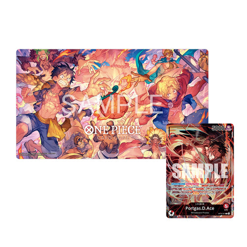 One Piece TCG - Official Playmat – Flame-Flame Fruit Coliseum Edition
