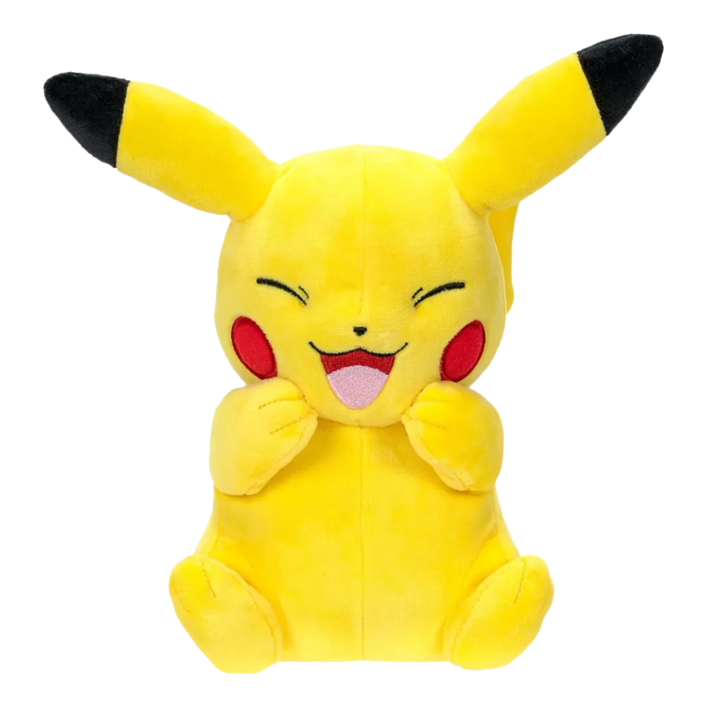 Pokémon - Pikachu lachend - Plüschfigur (20 cm)
