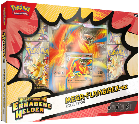 Pokémon - Mega-Entwicklung: Erhabene Helden Flambirex Kollektion - deutsch