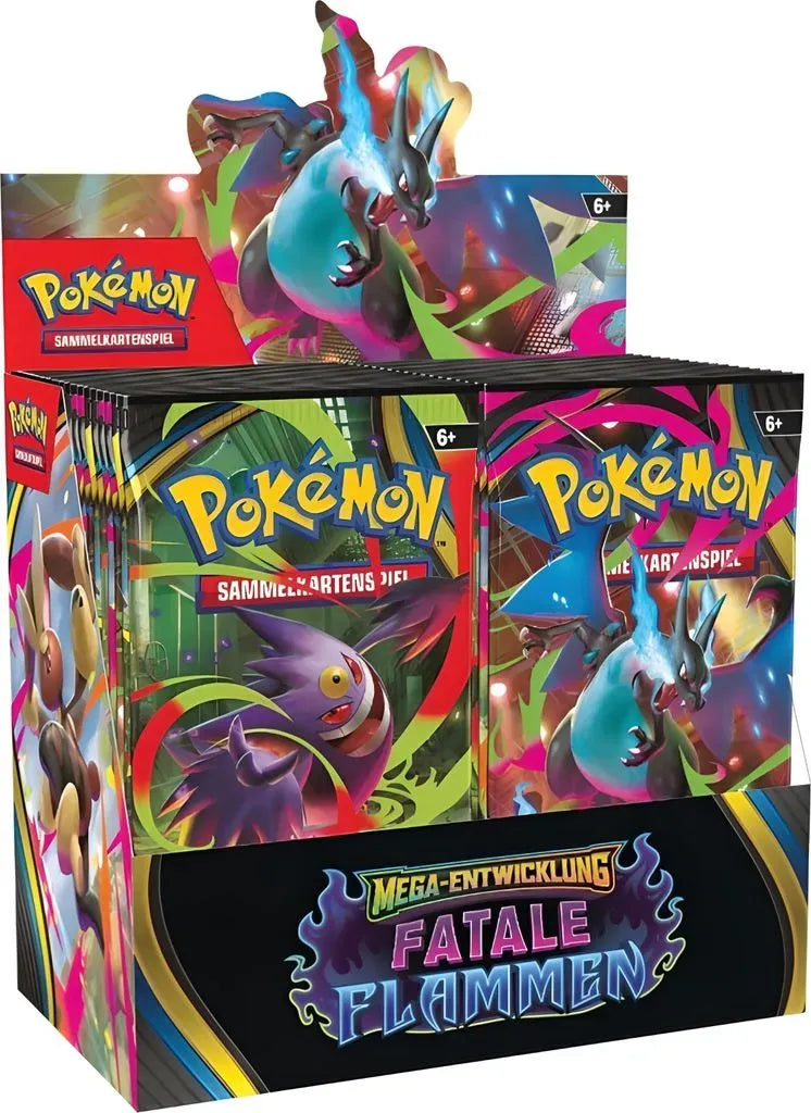 Pokémon TCG - Mega-Entwicklung – Fatale Flammen - Boosterdisplay - Deutsch