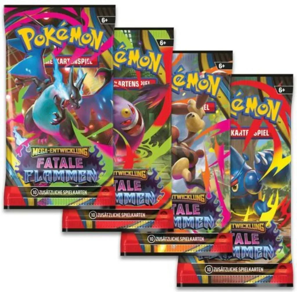 Pokémon TCG - Mega-Entwicklung – Fatale Flammen - Boosterpack - Deutsch