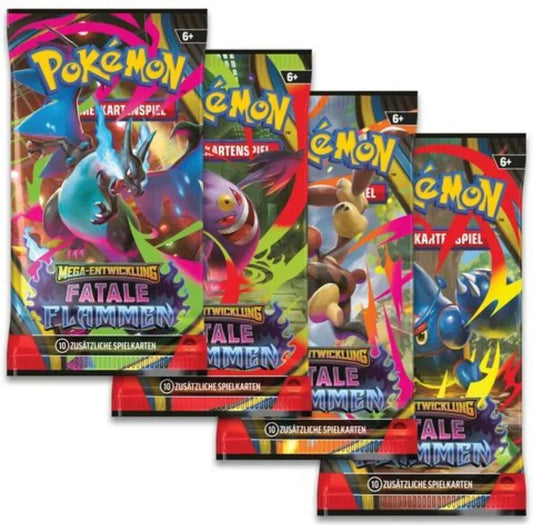 Pokémon TCG - Mega-Entwicklung – Fatale Flammen - Boosterpack - Deutsch