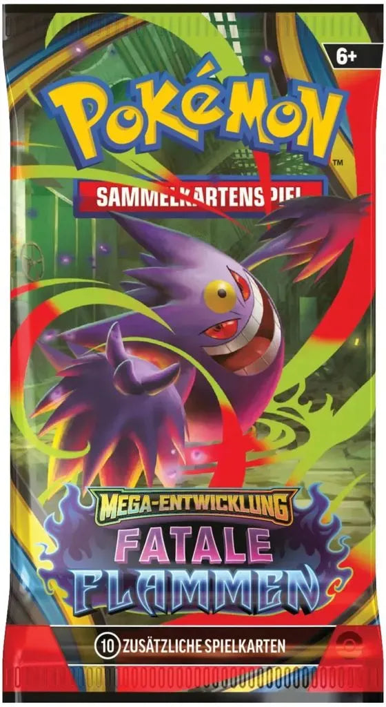 Pokémon TCG - Mega-Entwicklung – Fatale Flammen - Boosterpack - Deutsch