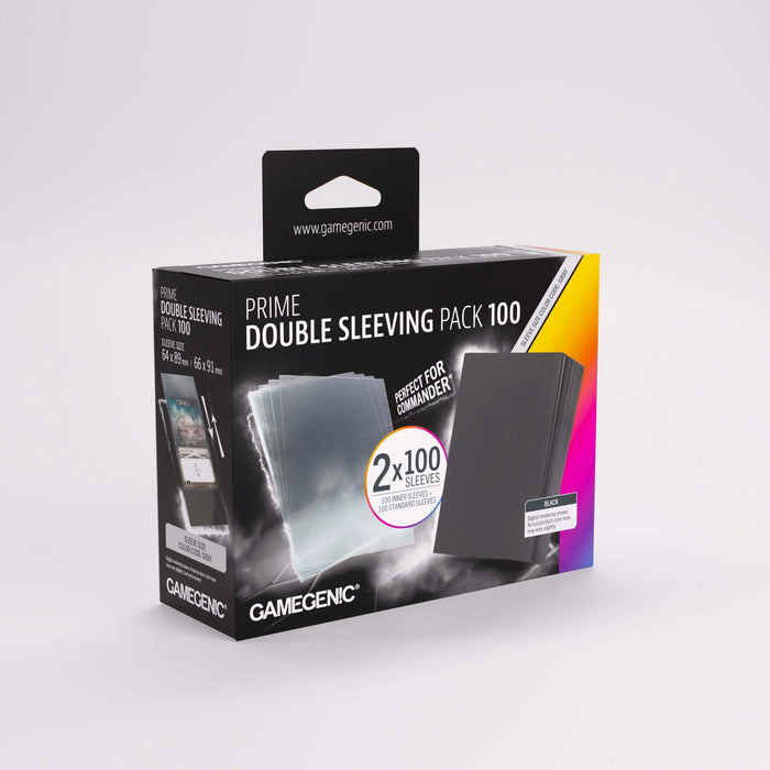 Gamegenic – Prime Double Sleeving Pack 100 – Black