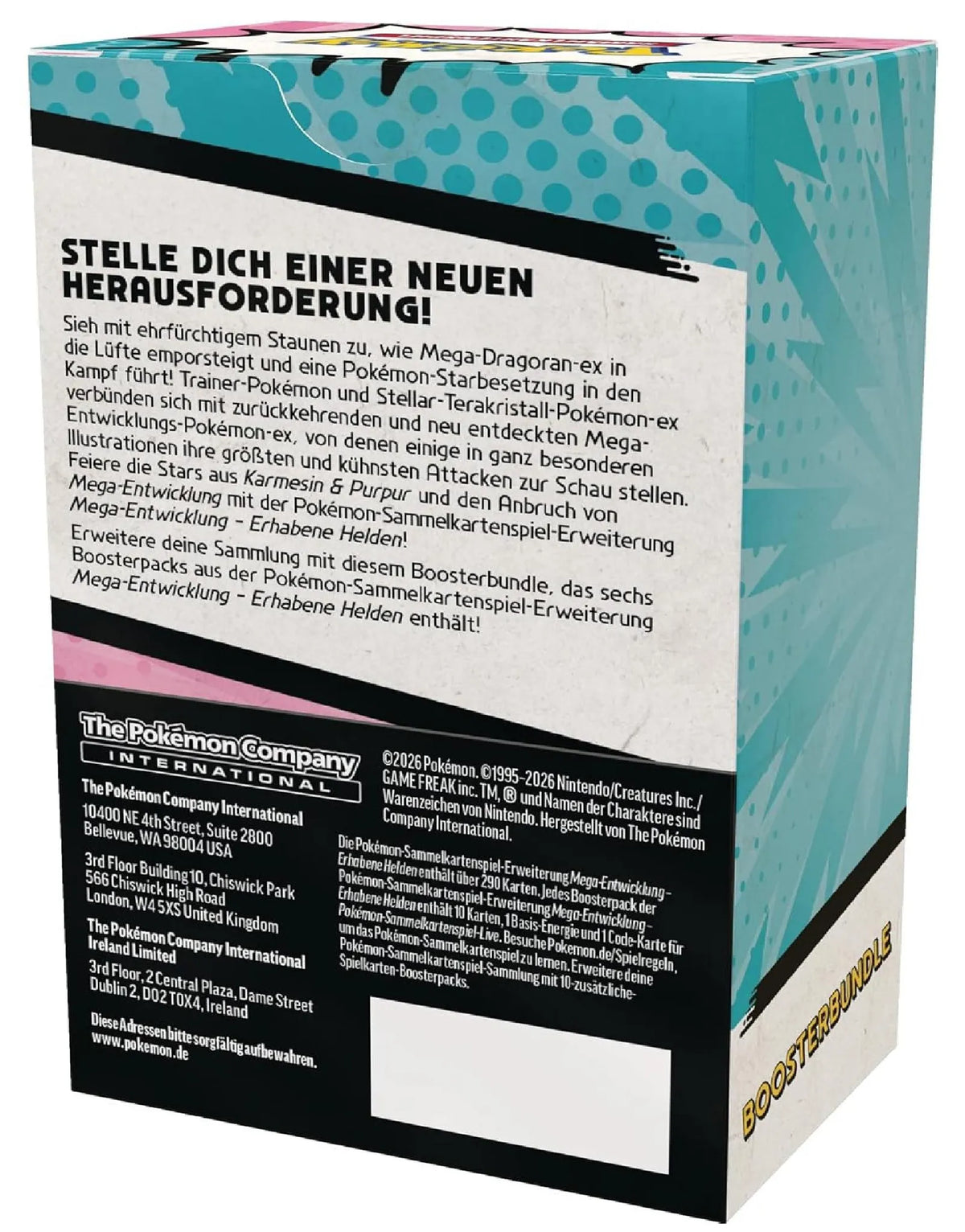 Pokemon TCG - Mega-Entwicklung Erhabene Helden Boosterbundle - Deutsch