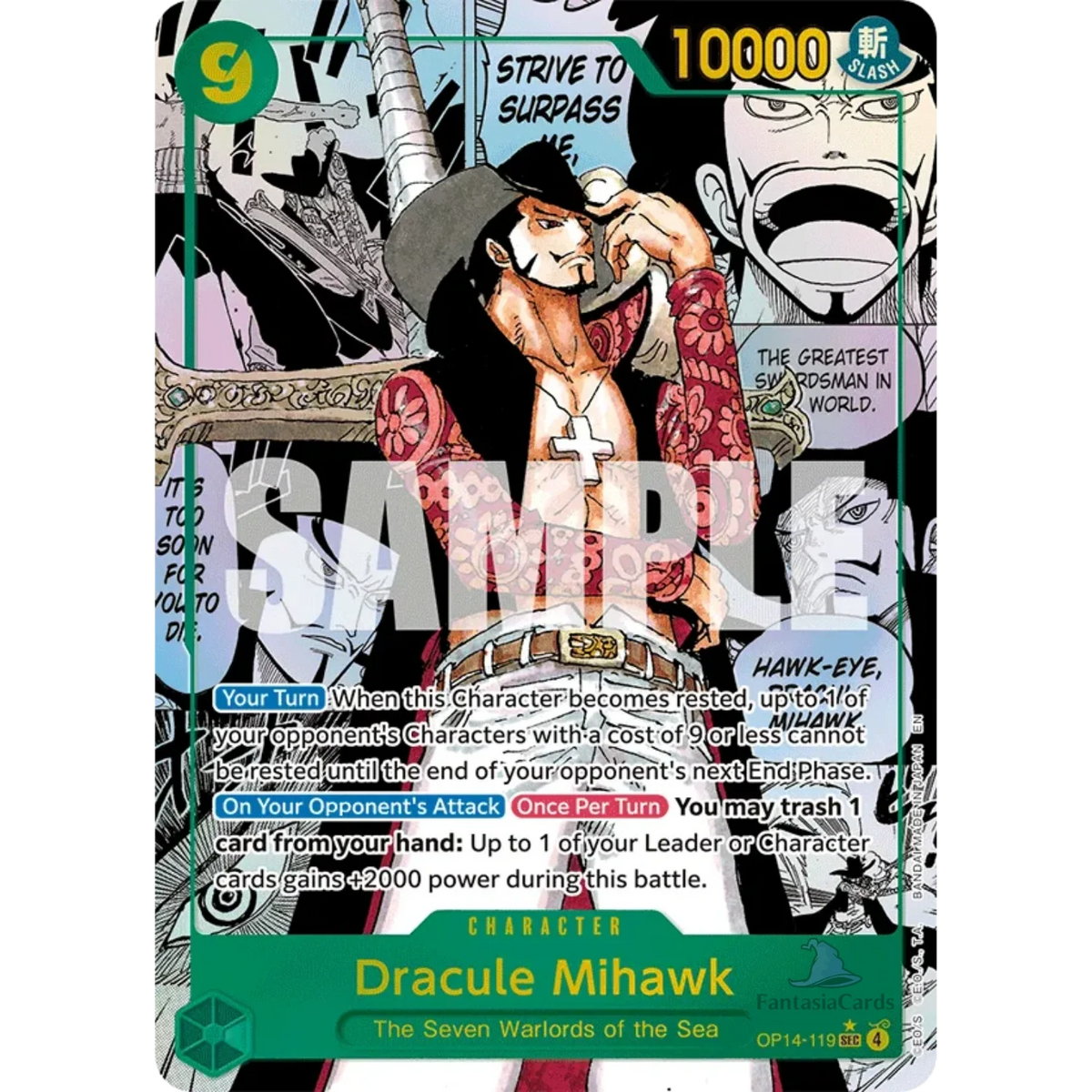 One Piece Card Game OP14 The Azure Sea's Seven Booster Englisch